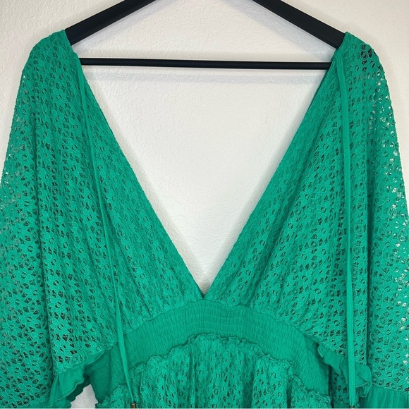 BIBI Green Island Beauty Romper Green 1X - Picture 9 of 16